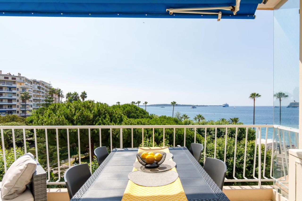 קאן Vue Mer Exceptionnelle Sur Plage Du Midi En 1Re Ligne- 2 Chambres מראה חיצוני תמונה